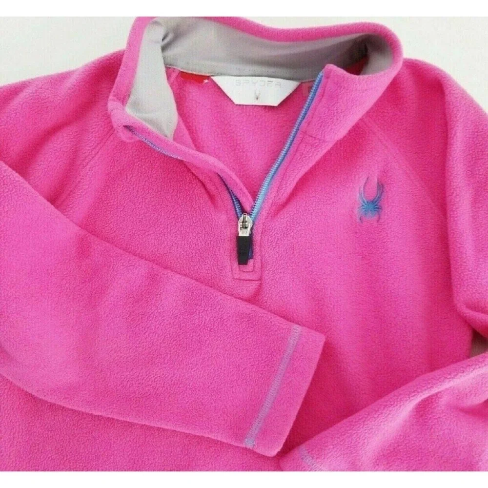 Spyder T Neck Fleece Pink - Girls 5 Year